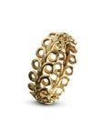 Anello fedina made in italy oro giallo ghirigori