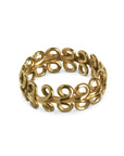 Anello fedina made in italy oro giallo ghirigori