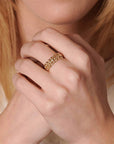 Anello fedina made in italy oro giallo ghirigori
