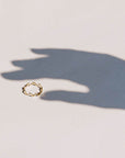 sottile anello oro rosa piccole onde fatto a mano italia