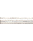 bracciale argento tre nastri sottili passamaneria made in italy bianco
