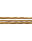 bracciale argento tre nastri sottili passamaneria made in italy sabbia beige