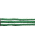 bracciale argento tre nastri sottili passamaneria made in italy verde