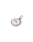 piccolo ciondolo argento bottoncino madreperla rosa made in italy